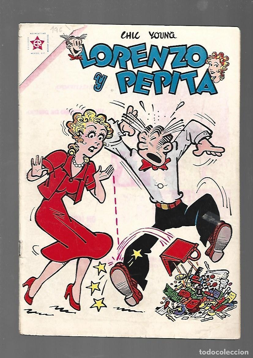 Tebeos: Lorenzo y Pepita, 196, 1963, Ediciones Recreativas, muy buen estado