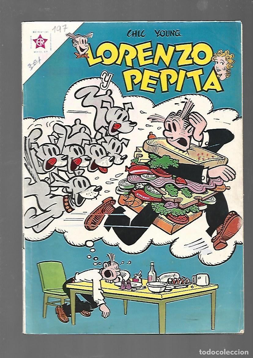 Tebeos: Lorenzo y Pepita, 197, 1963, Novaro, muy buen estado