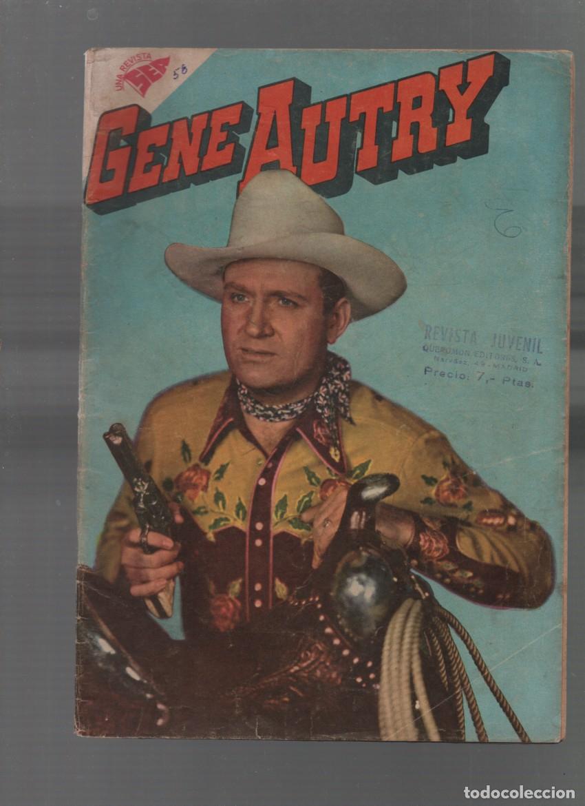 Tebeos: GENE AUTRY. N.&ordm; 58. EDITORIAL NOVARO. 1&ordm; DE ENERO DE 1959. UNA REVISTA SEA.