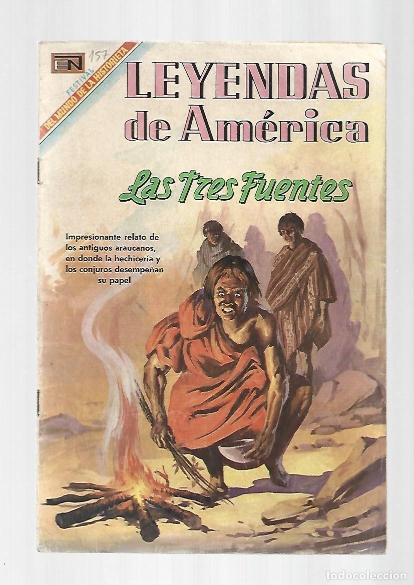 Tebeos: Leyendas de Am&eacute;rica, 157: las tres fuentes, 1969, Novaro, buen estado