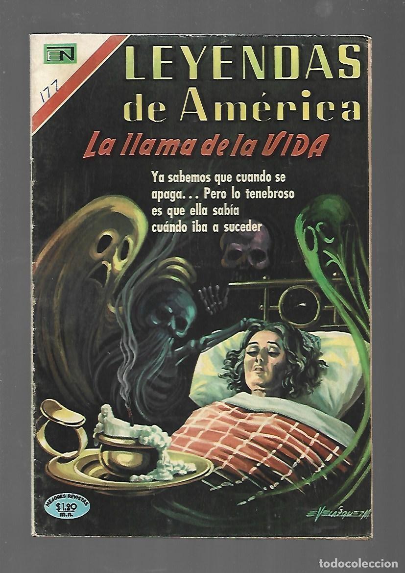 Tebeos: Leyendas de Am&eacute;rica, 177: la llama de la vida, 1971, Novaro, muy buen estado