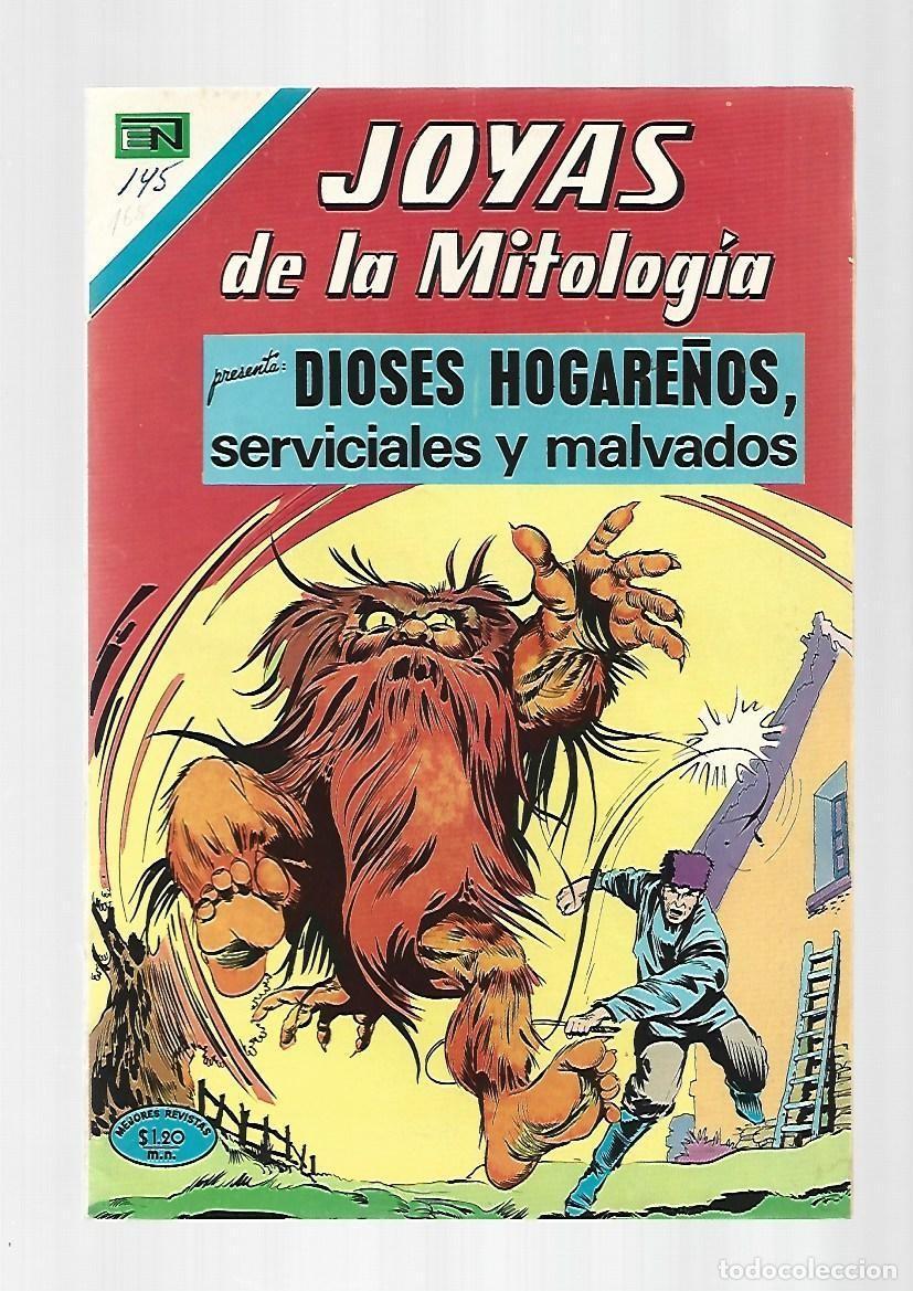 Tebeos: Joyas de la mitolog&iacute;a, 168: Dioses hogare&ntilde;os, serviciales y malvados, 1971, Novaro, muy buen estado