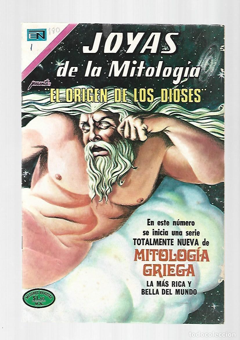 Tebeos: Joyas de la mitolog&iacute;a, 180: el origen de los dioses, 1972, Novaro, muy buen estado
