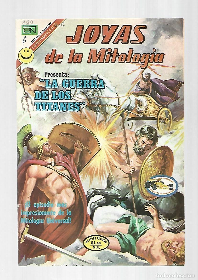Tebeos: Joyas de la mitolog&iacute;a, 184: la guerra de los titanes, 1972, Novaro, muy buen estado