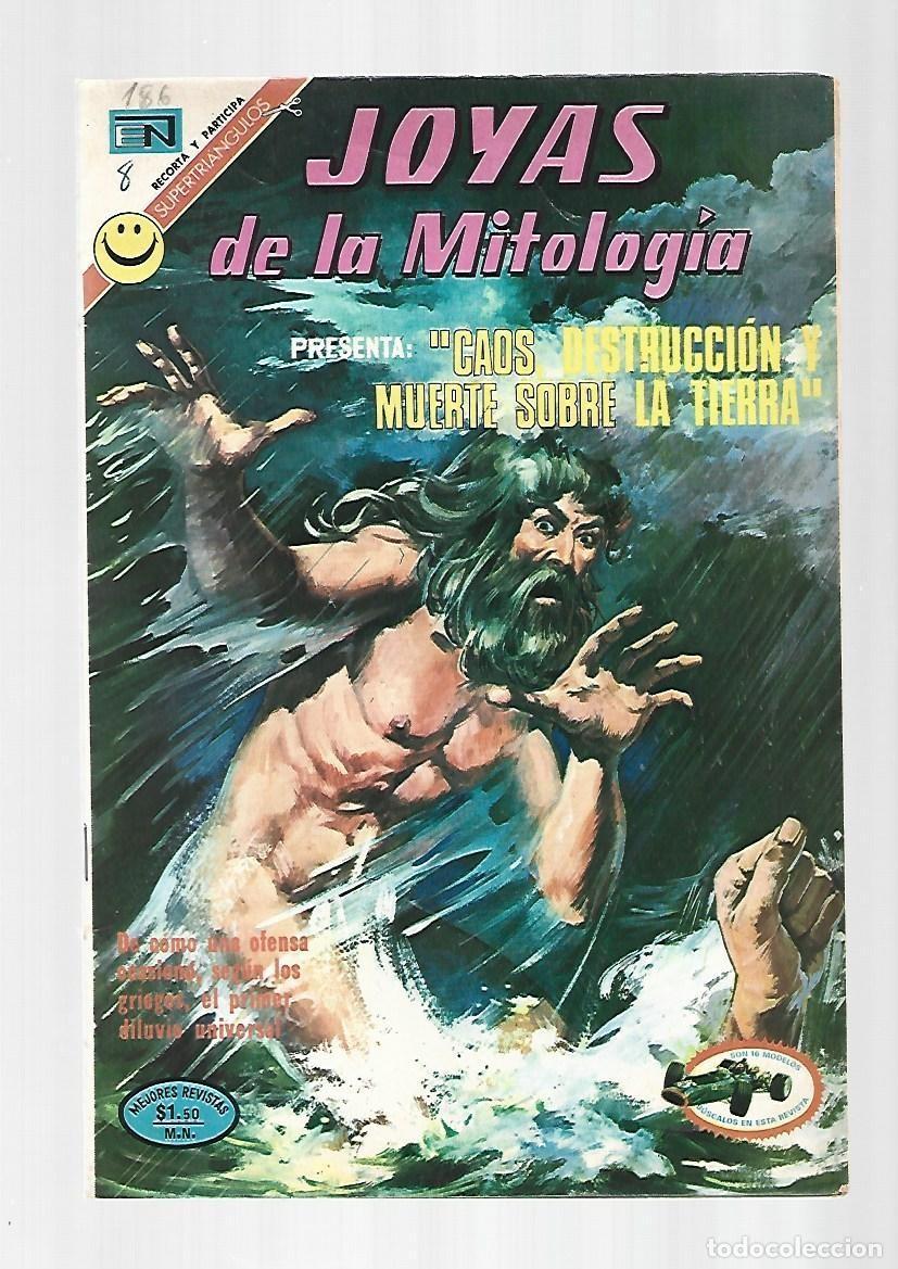 Tebeos: Joyas de la mitolog&iacute;a, 186: caos, destrucci&oacute;n y muerte sobre la Tierra,1972, Novaro, muy buen estado