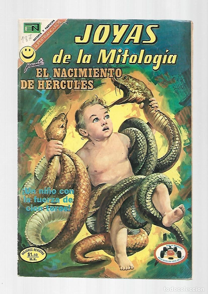 Tebeos: Joyas de la mitolog&iacute;a, 187: el nacimiento de H&eacute;rcules, 1972, Novaro, muy buen estado