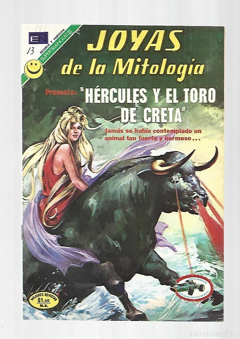 Tebeos: Joyas de la mitolog&iacute;a, 191: H&eacute;rcules y el toro de Creta, 1972, Novaro, muy buen estado