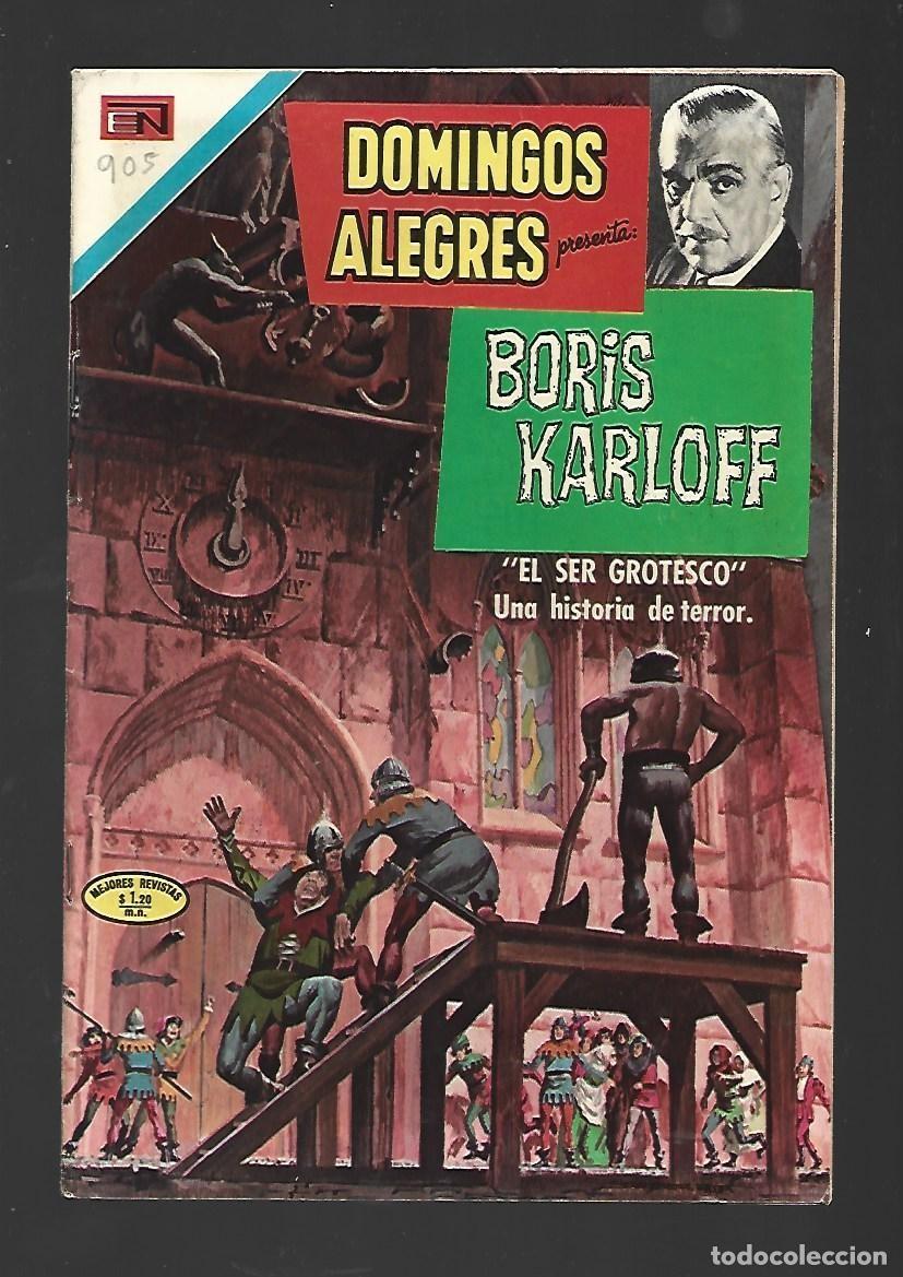 Tebeos: Domingos alegres, 905: Boris Karloff, 1971, Novaro, muy buen estado