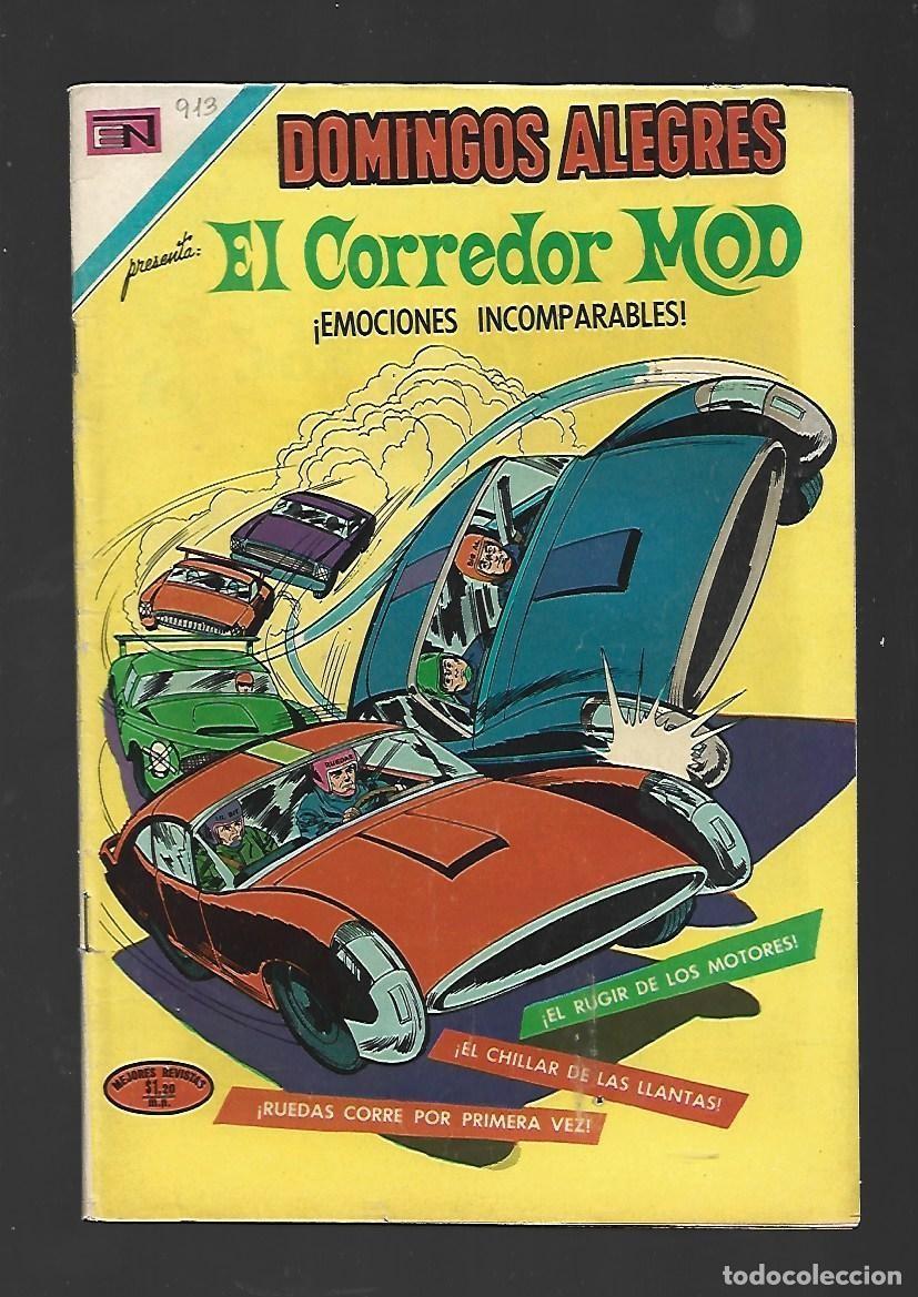Tebeos: Domingos alegres, 913: el corredor Mod, 1971, Novaro, muy buen estado
