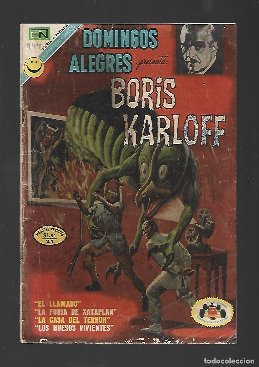 Tebeos: Domingos alegres, 944: Boris Karloff, 1972, Novaro, buen estado