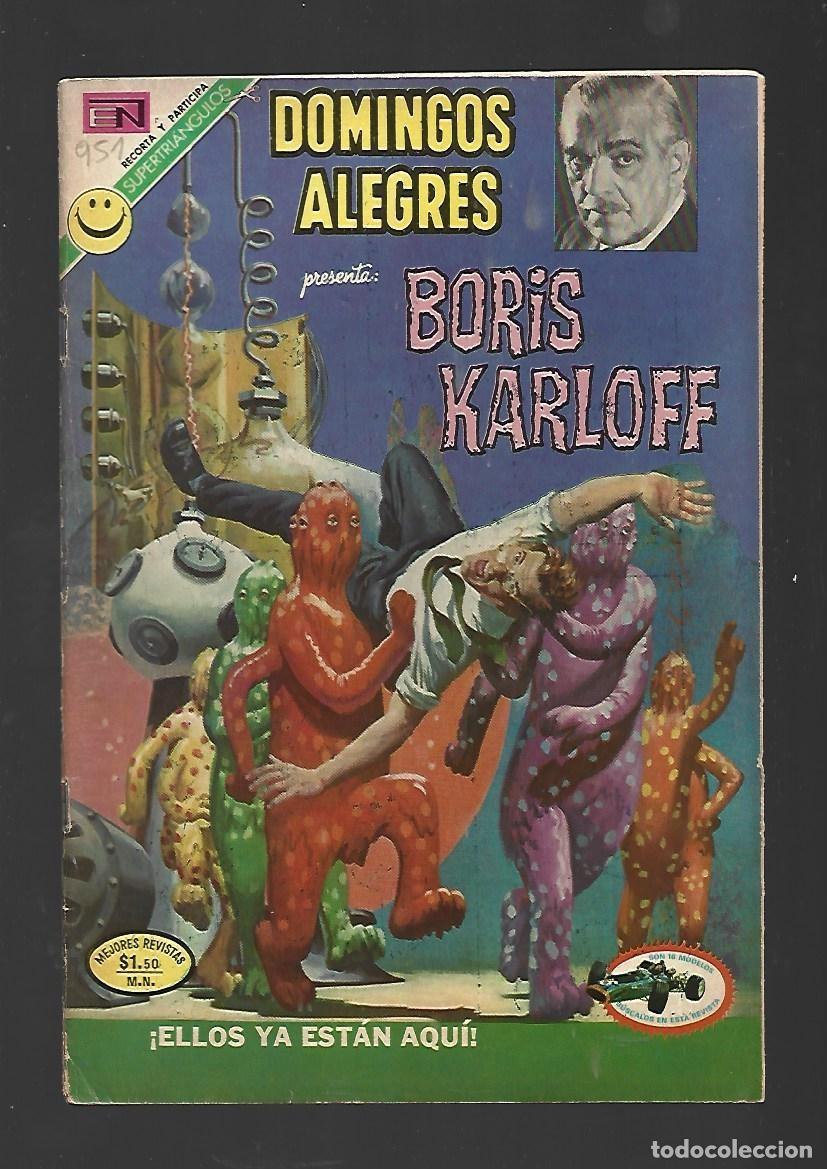 Tebeos: Domingos alegres, 951: Boris Karloff, 1972, Novaro, muy buen estado
