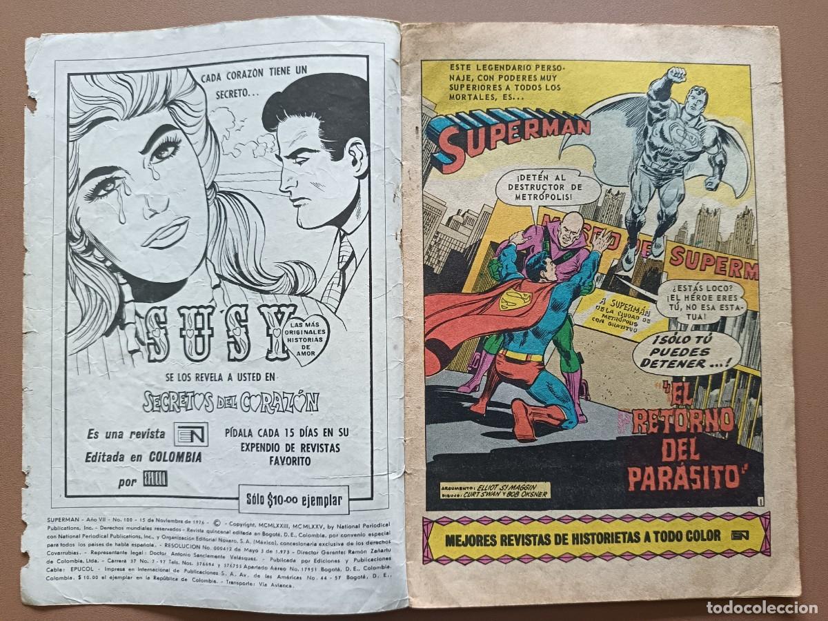 Tebeos: SUPERM&Aacute;N- N&Uacute;MERO-100 (COLOMBIA) - Foto 2