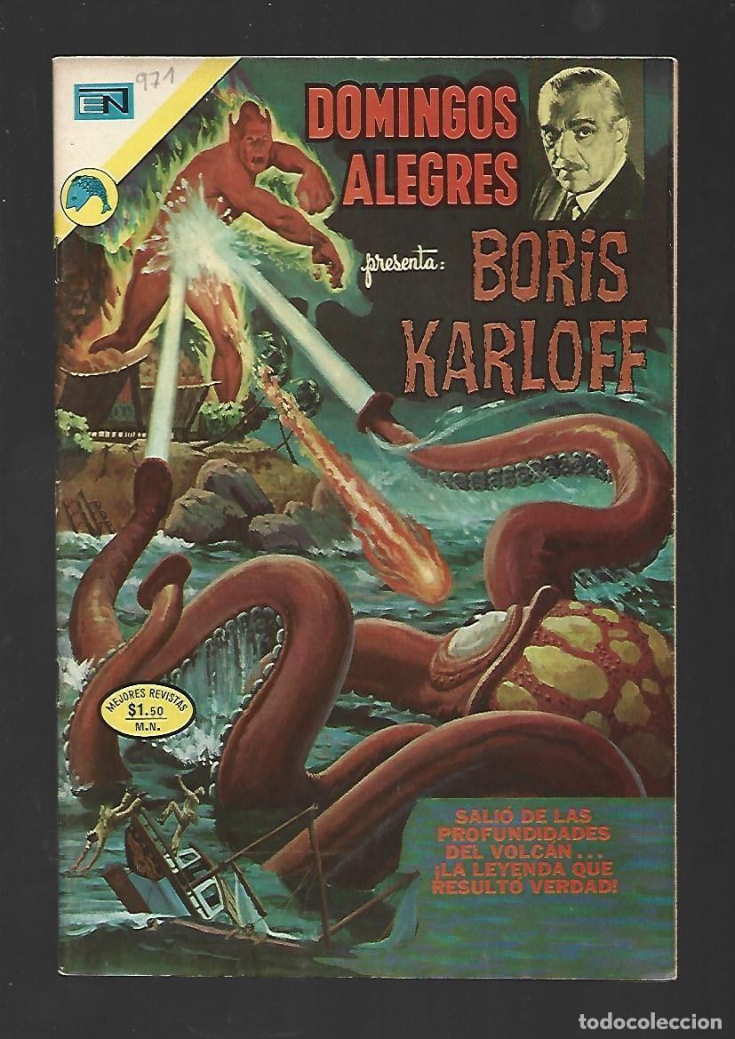 Tebeos: Domingos alegres, 971: Boris Karloff, 1972, Novaro, muy buen estado