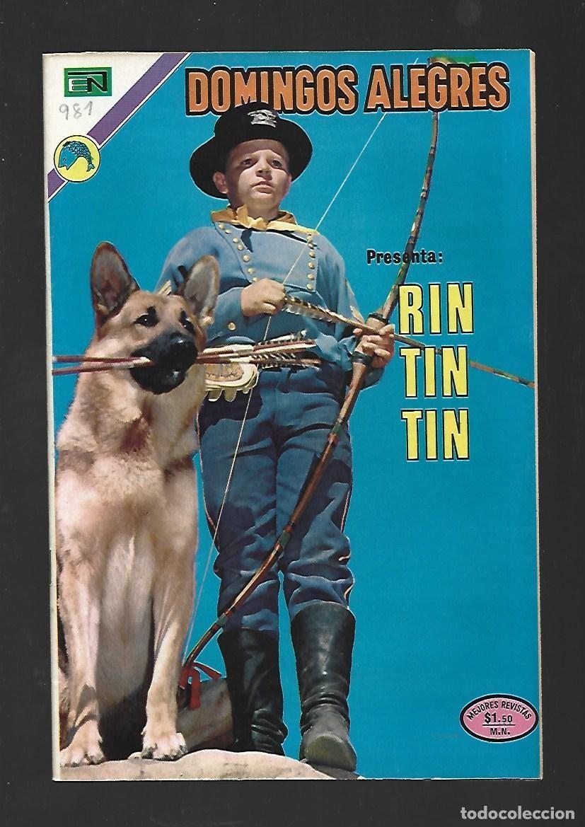 Tebeos: Domingos alegres, 981: Rin Tin Tin, 1973, Novaro, muy buen estado