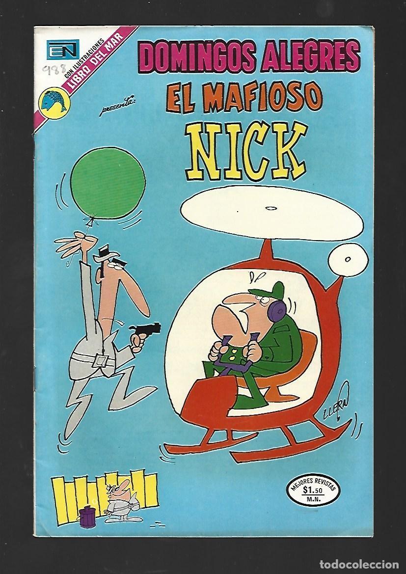 Tebeos: Domingos alegres, 988: el mafioso Nick, 1973, Novaro, muy buen estado