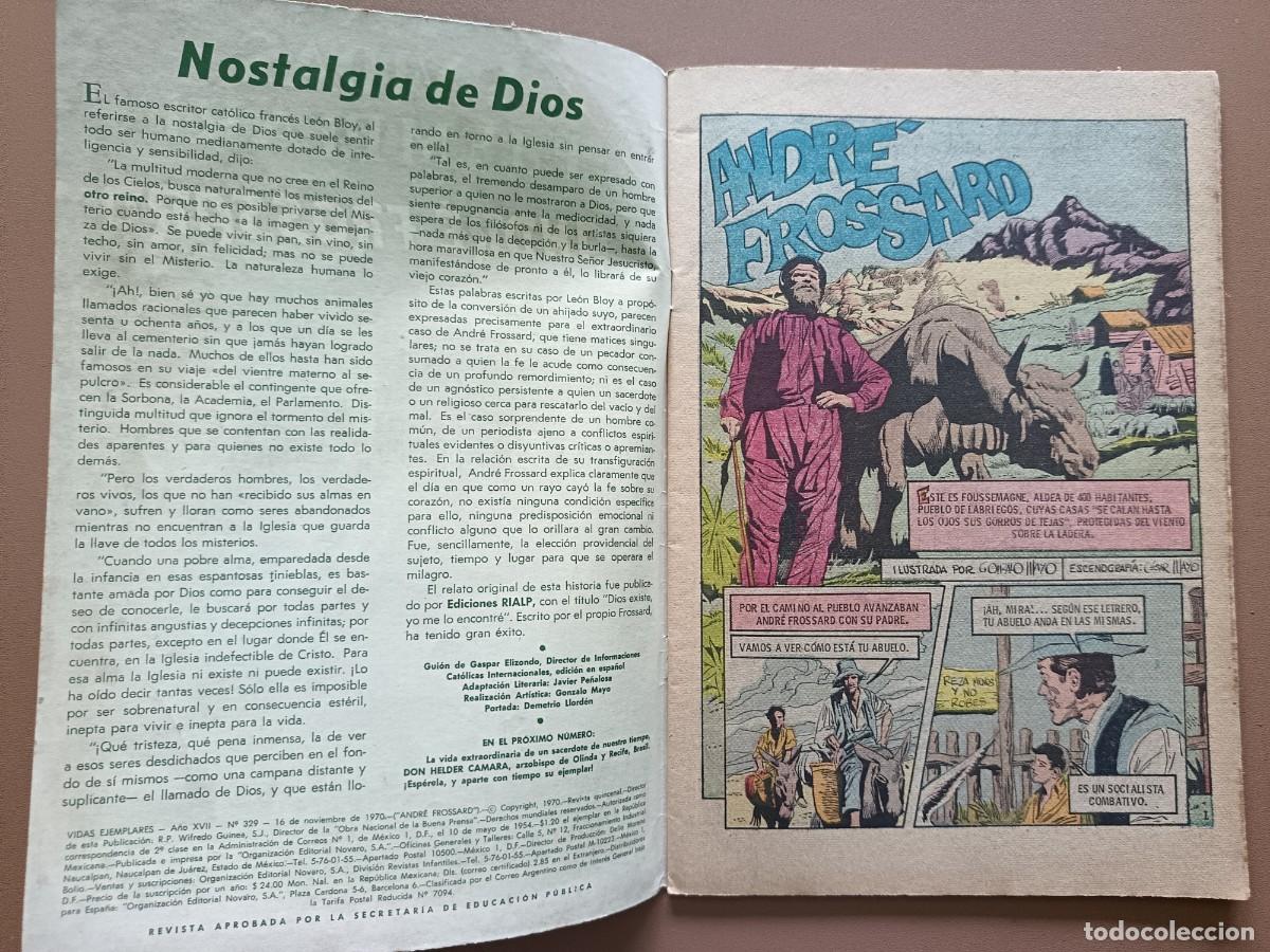 Tebeos: VIDAS EJEMPLARES- N&ordm;-329 - Foto 2