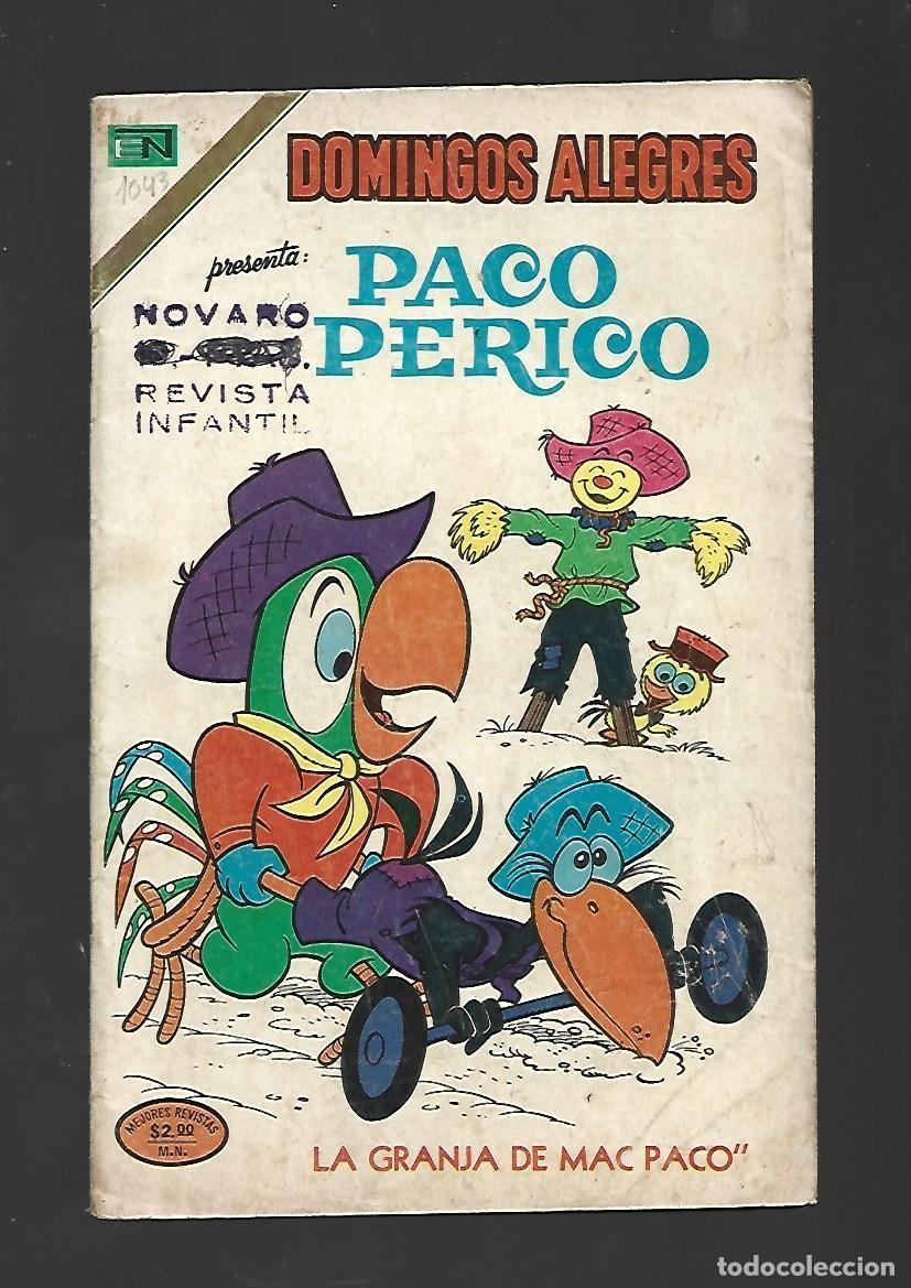 Tebeos: Domingos alegres, 1043: Paco Perico, 1974, Novaro, buen estado