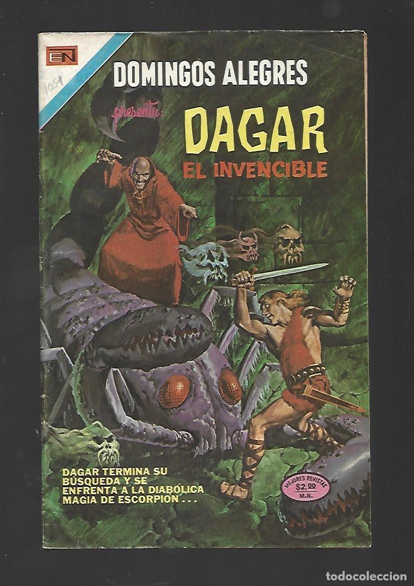Tebeos: Domingos alegres, 1051: Dagar el invencible, 1974, Novaro, muy buen estado