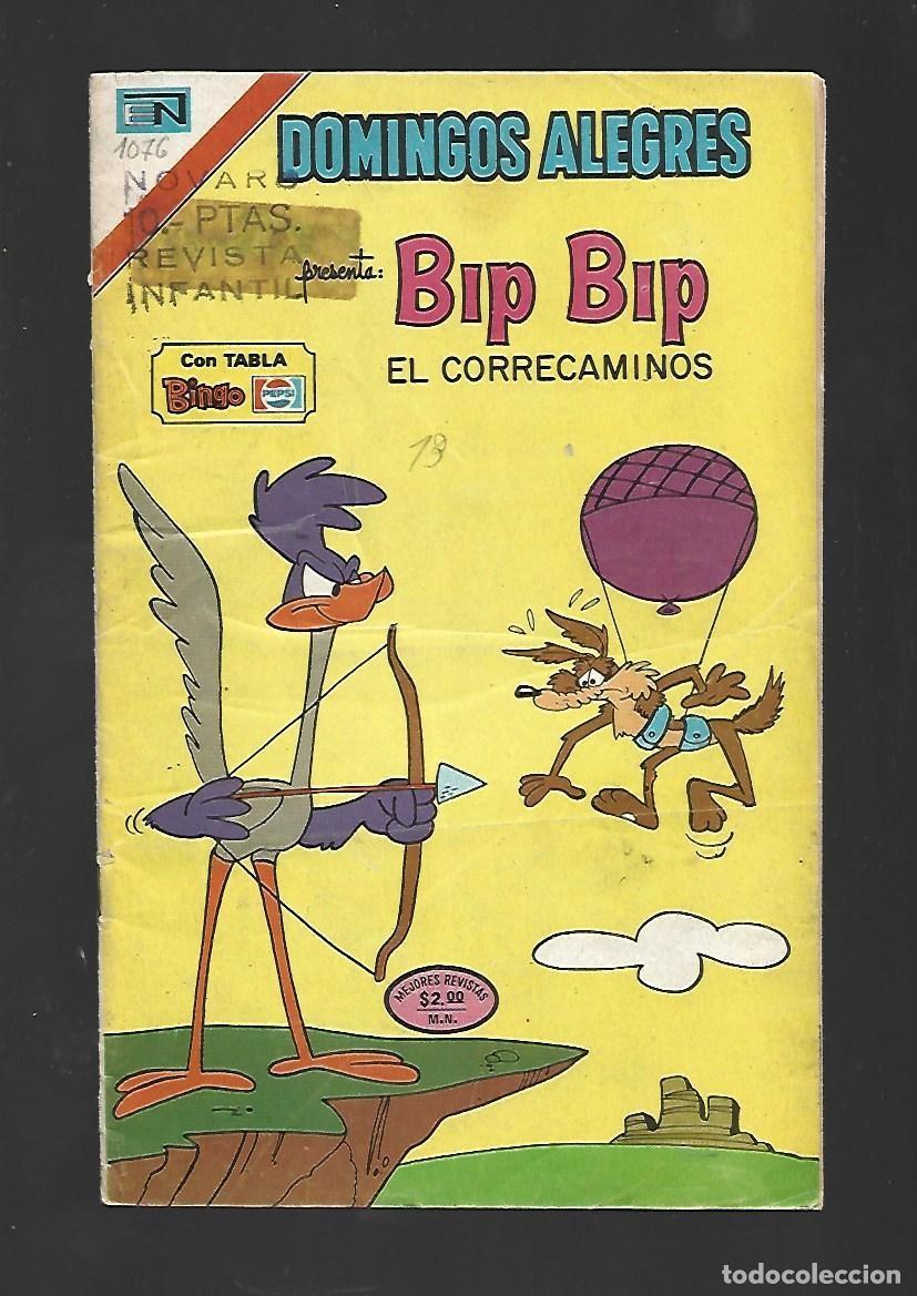 Tebeos: Domingos alegres, 1076: Bip Bip, el correcaminos, 1975, Novaro, buen estado