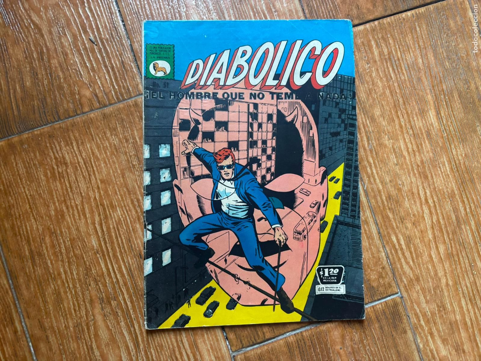 Tebeos: DIAB&Oacute;LICO MARVEL ( DAREDEVIL DAN DEFENSOR ) N&ordm; 51 EDITORA LA PRENSA M&Eacute;XICO