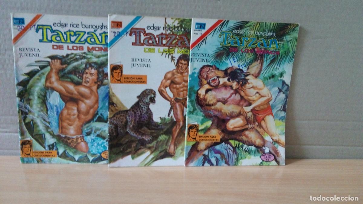 Livros de Banda Desenhada: LOTE DE 3 TEBEOS DE TARZAN.EDITORIAL NOVARO.A&Ntilde;O 1977