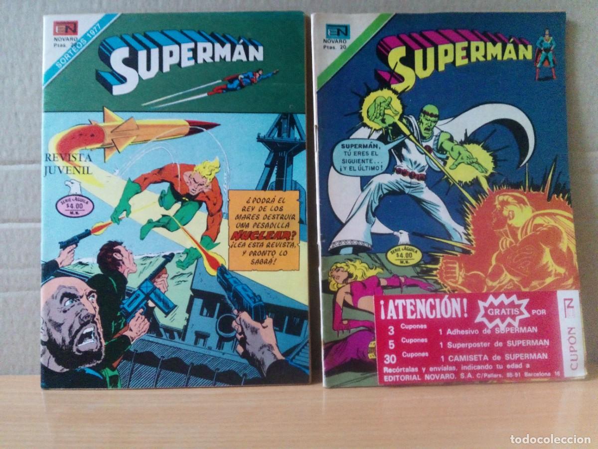 Tebeos: LOTE DE 2 TEBEOS DE SUPERMAN EDITORIAL NOVARO .A&Ntilde;OS 70