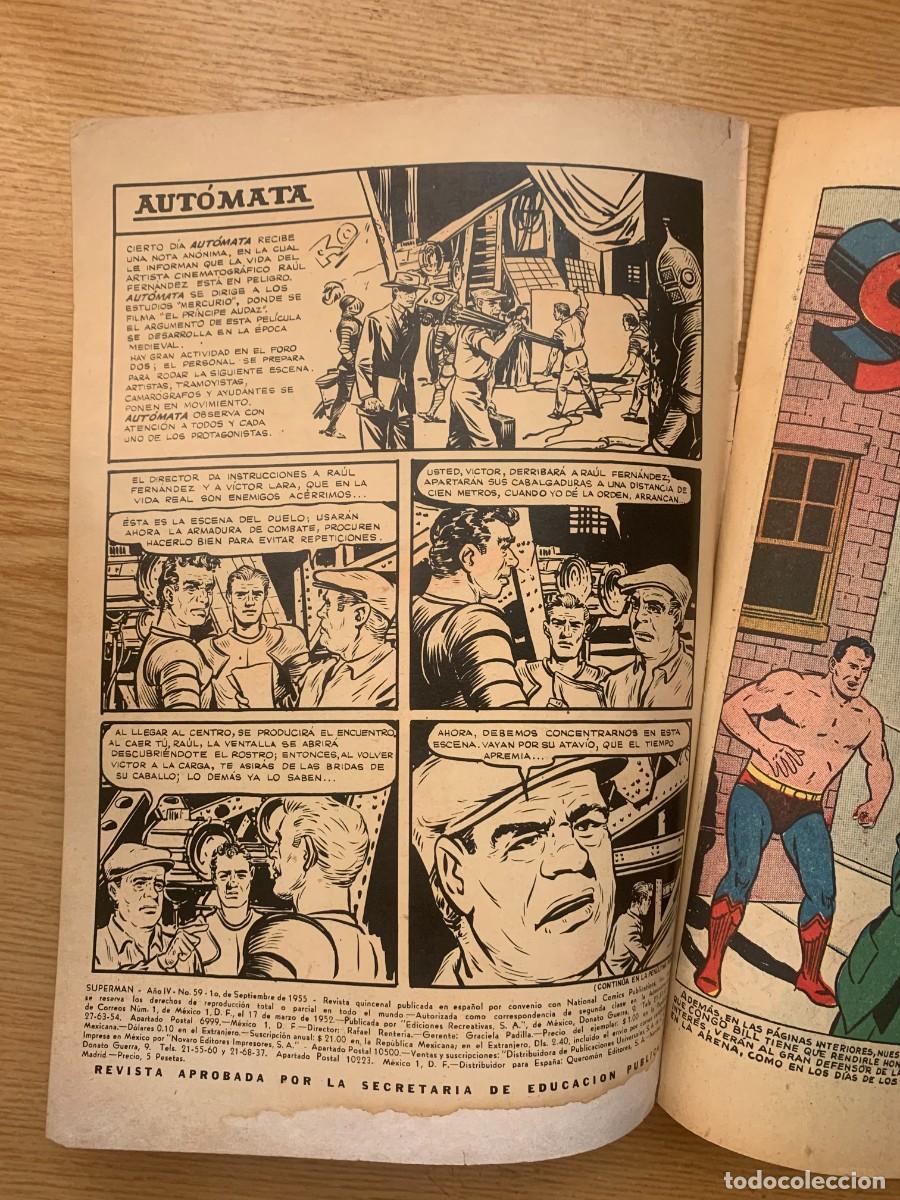 Tebeos: Superman n&ordm; 59 - Cubiertas Arregladas - Foto 2