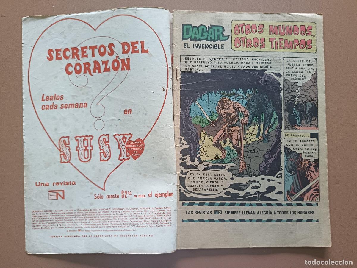 Tebeos: DOMINGOS ALEGRES- DAGAR EL INVENCIBLE-N&ordm;-1058 - Foto 2