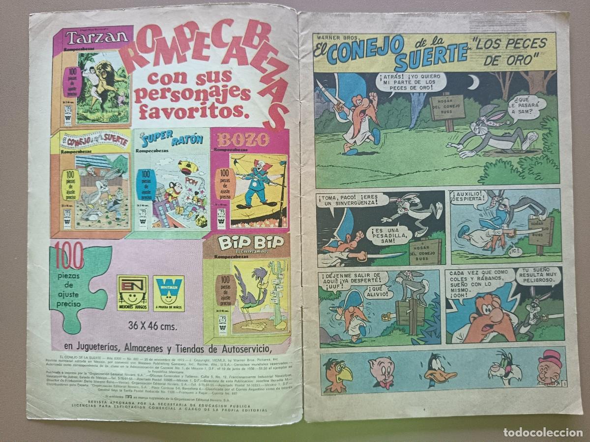 Tebeos: EL CONEJO DE LA SUERTE- N&ordm;-403 - Foto 2
