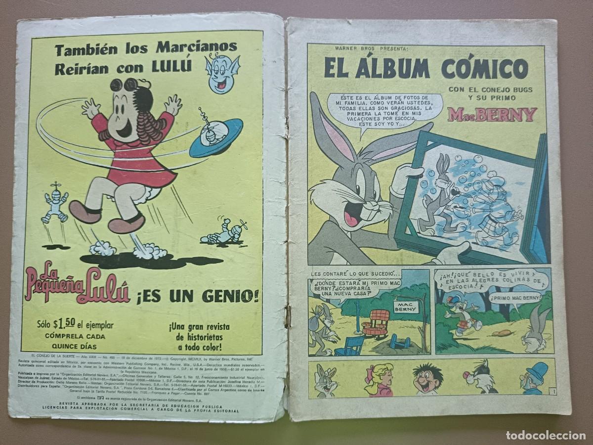Tebeos: EL CONEJO DE LA SUERTE- N&ordm;-405 - Foto 2