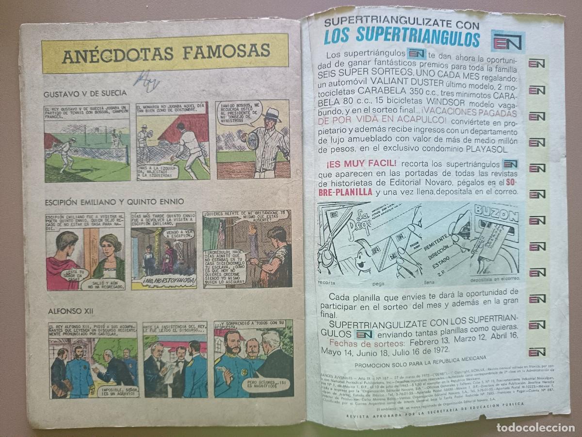 Tebeos: ROMANCES JUVENILES- N&ordm;- 187 - Foto 4