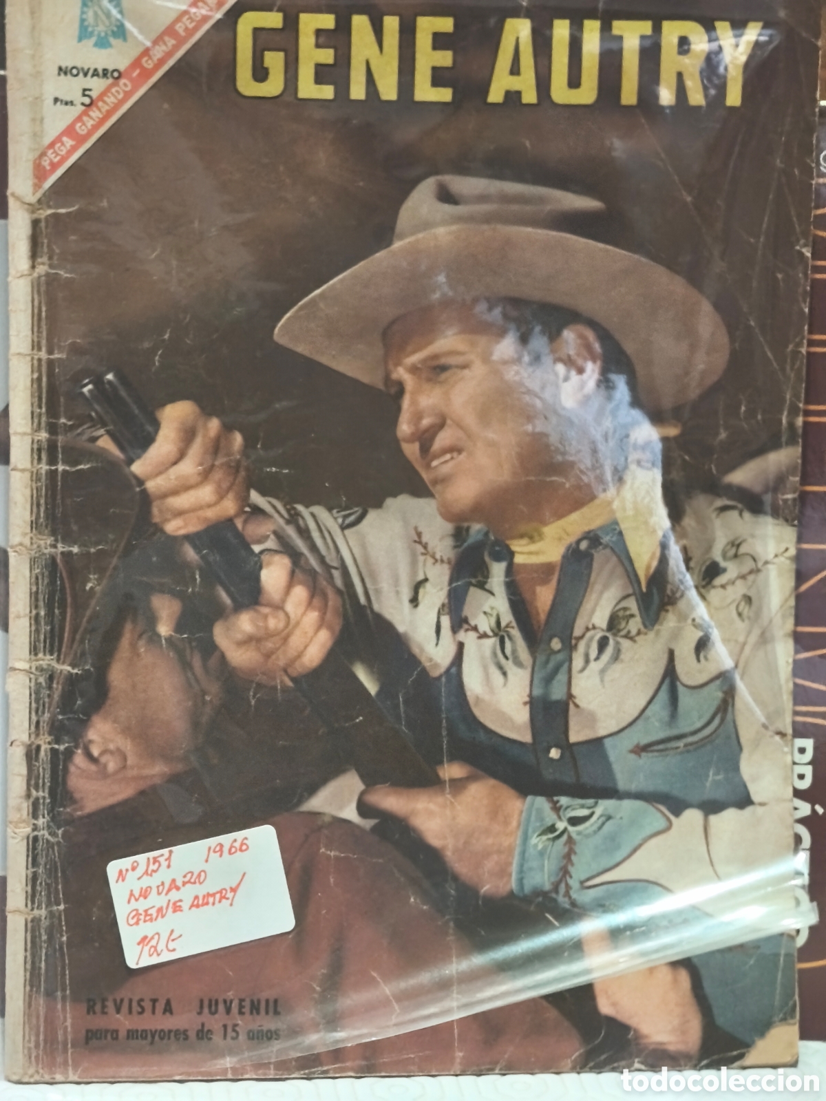 Comics: Tebeo novaro gene autry,escaso,original,conservaci&oacute;n normal por su uso ver im&aacute;genes original