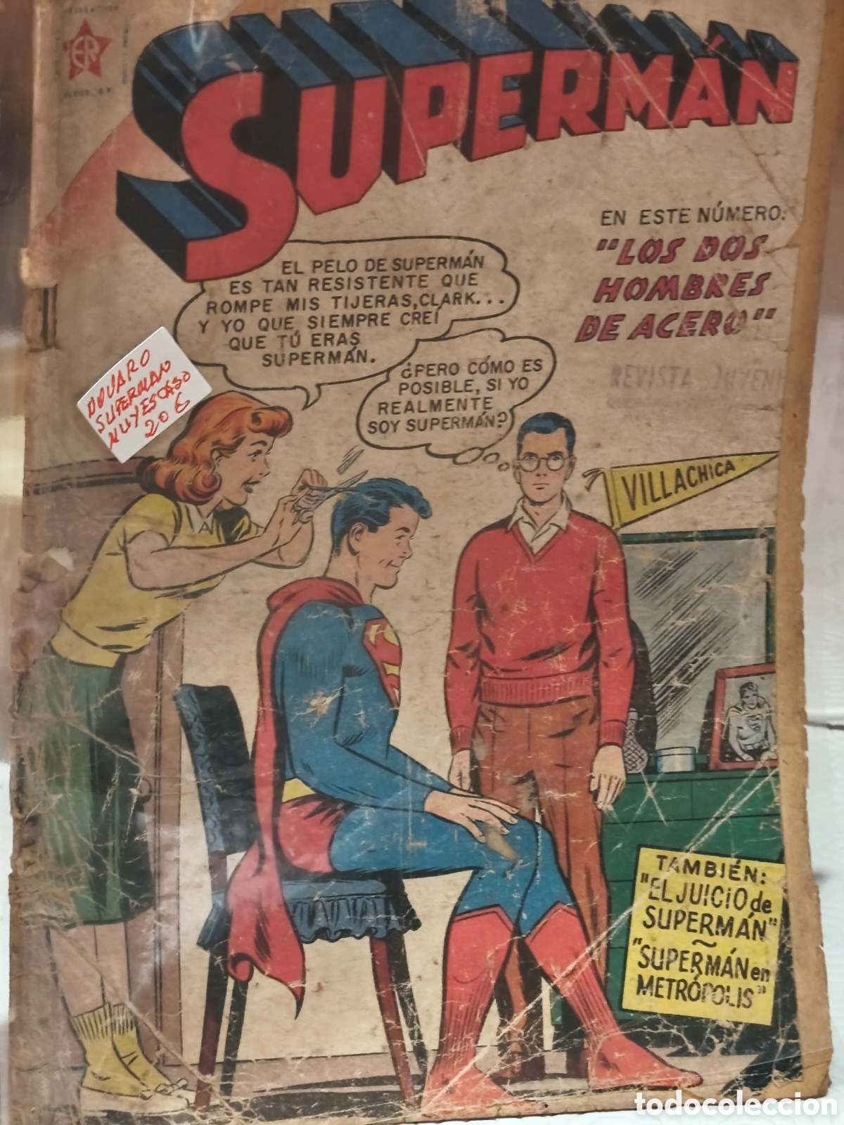BDs: Tebeo novaro Superman original muy escaso conservaci&oacute;n seg&uacute;n su uso ver im&aacute;genes