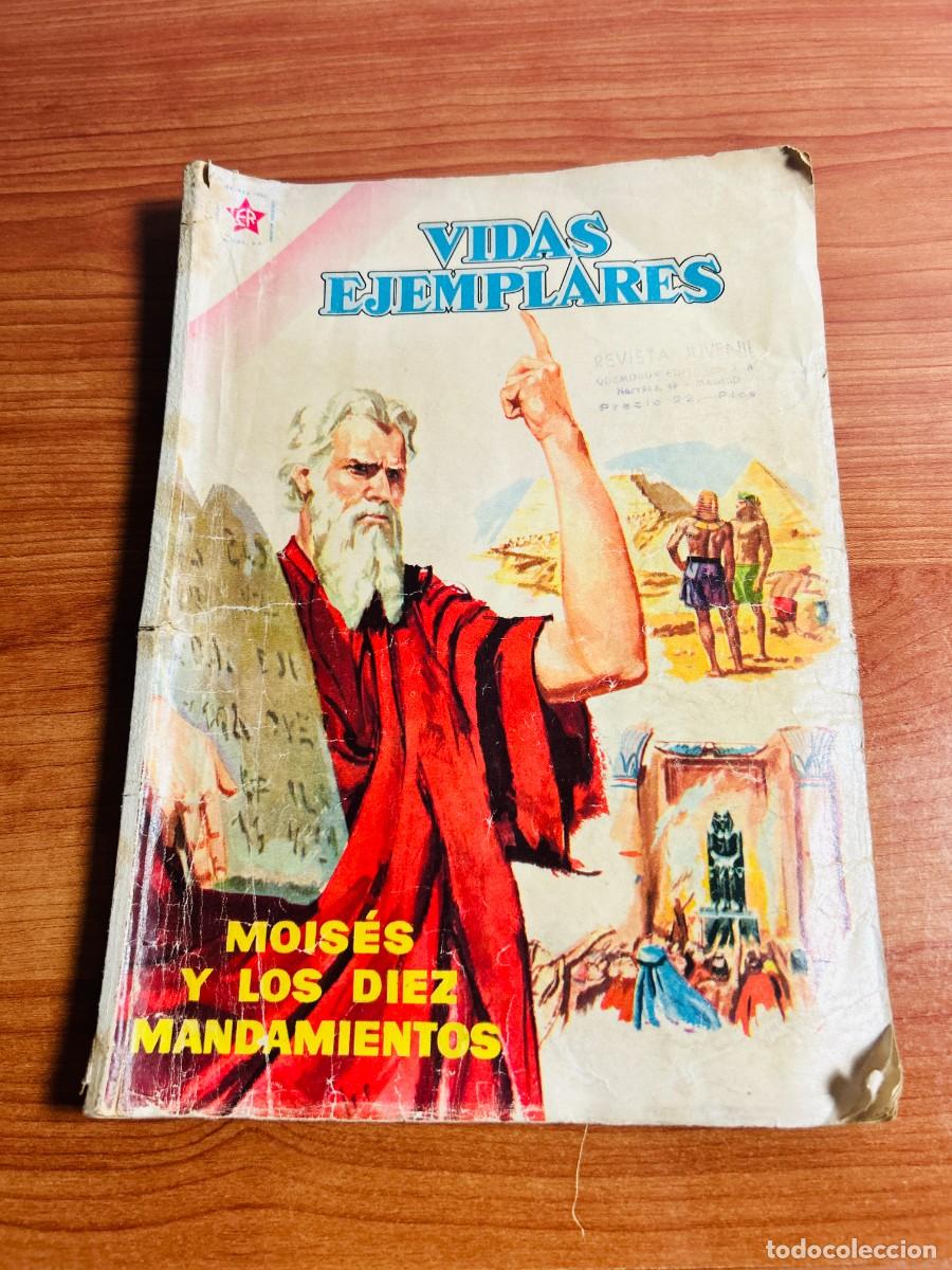 Tebeos: Vidas Ejemplares N.&deg; - Mois&eacute;s y los Diez Mandamientos (Editorial Novaro / Querom&oacute;n Editores, 1959)