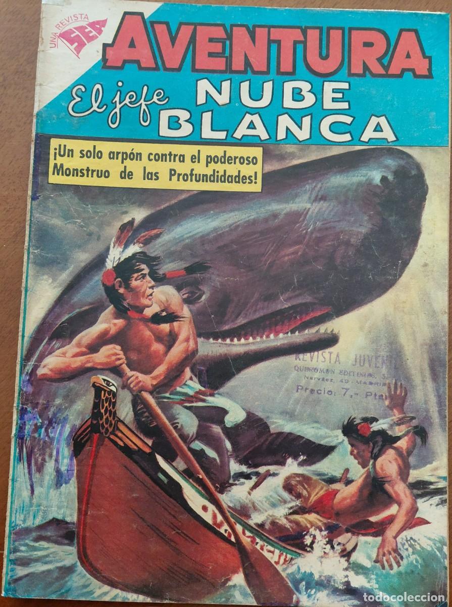 Tebeos: AVENTURA: EL JEFE NUBE BLANCA n&ordm;113 ORIGINAL (EDITORIAL NOVARO - SEA - MEXICO - 1959)