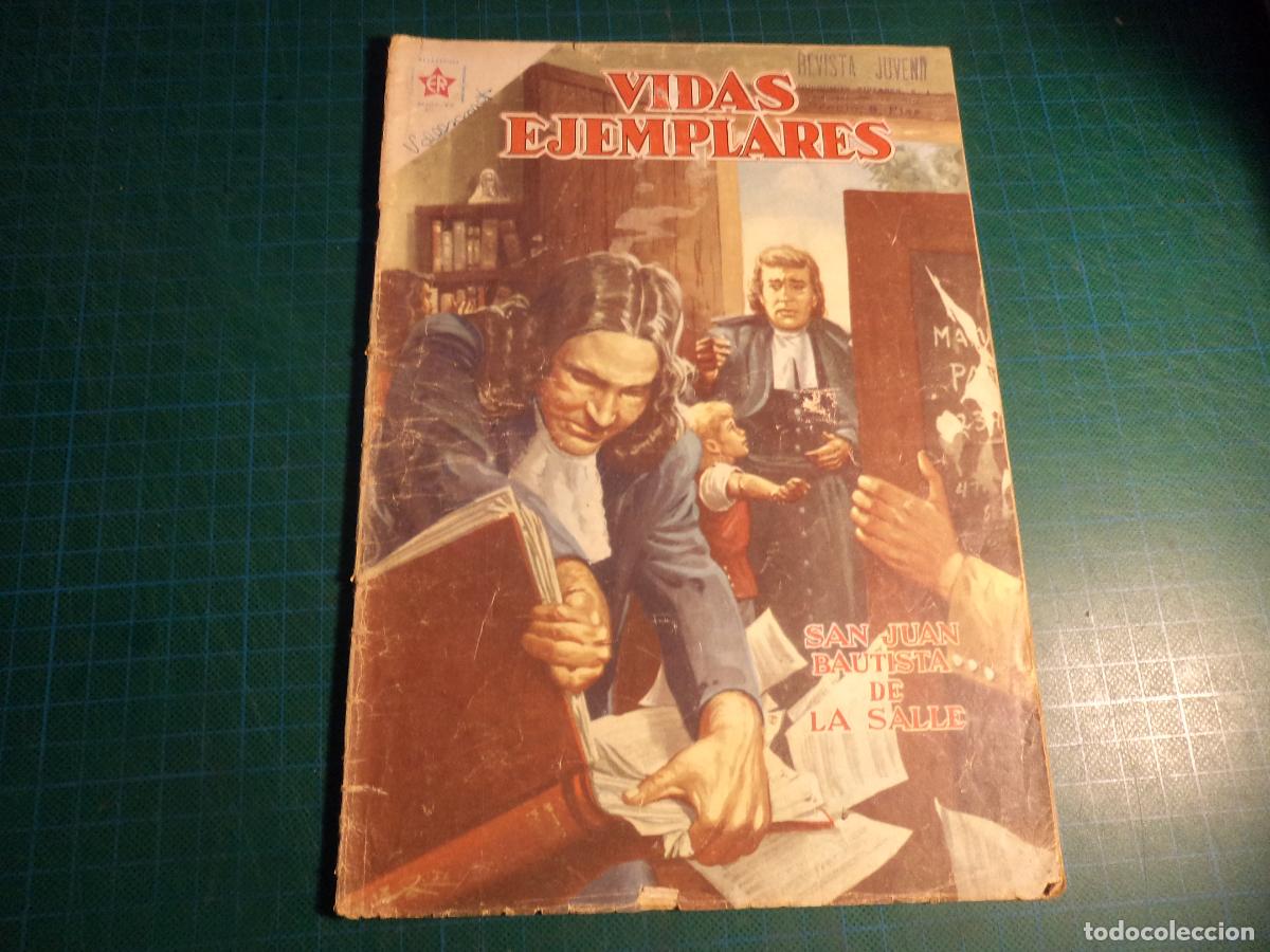 Tebeos: Vidas ejemplares. N&ordm; 133. Novaro. Con se&ntilde;ales de uso.