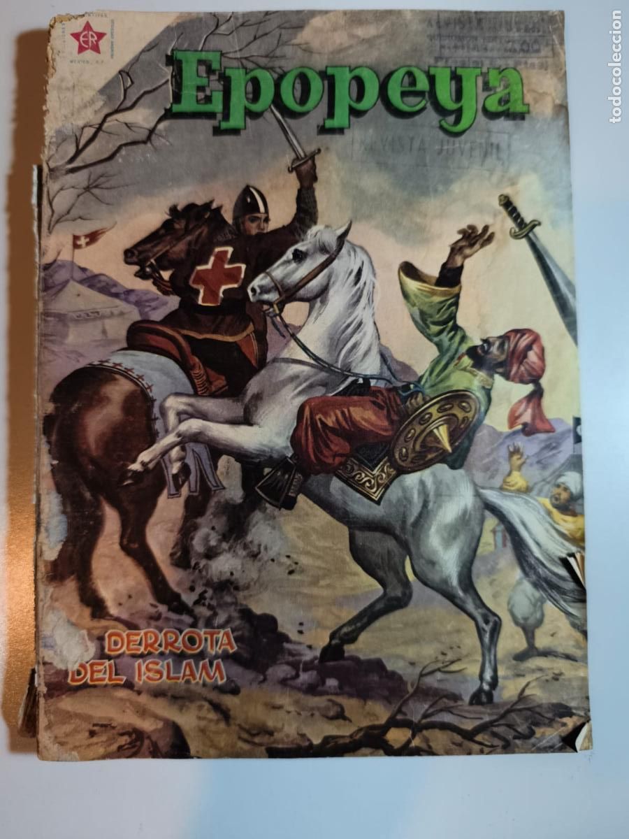 Tebeos: Epopeya RETAPADO CON VARIOS N&Uacute;MEROS- La derrota del Islam! NOVARO, 1958.