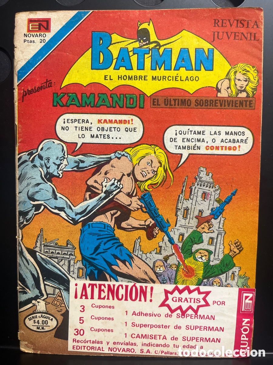Tebeos: BATMAN : EL HOMBRE MURCI&Eacute;LAGO N.2 956 KAMANDI SERIE AGUILA ( 1954/1985 )