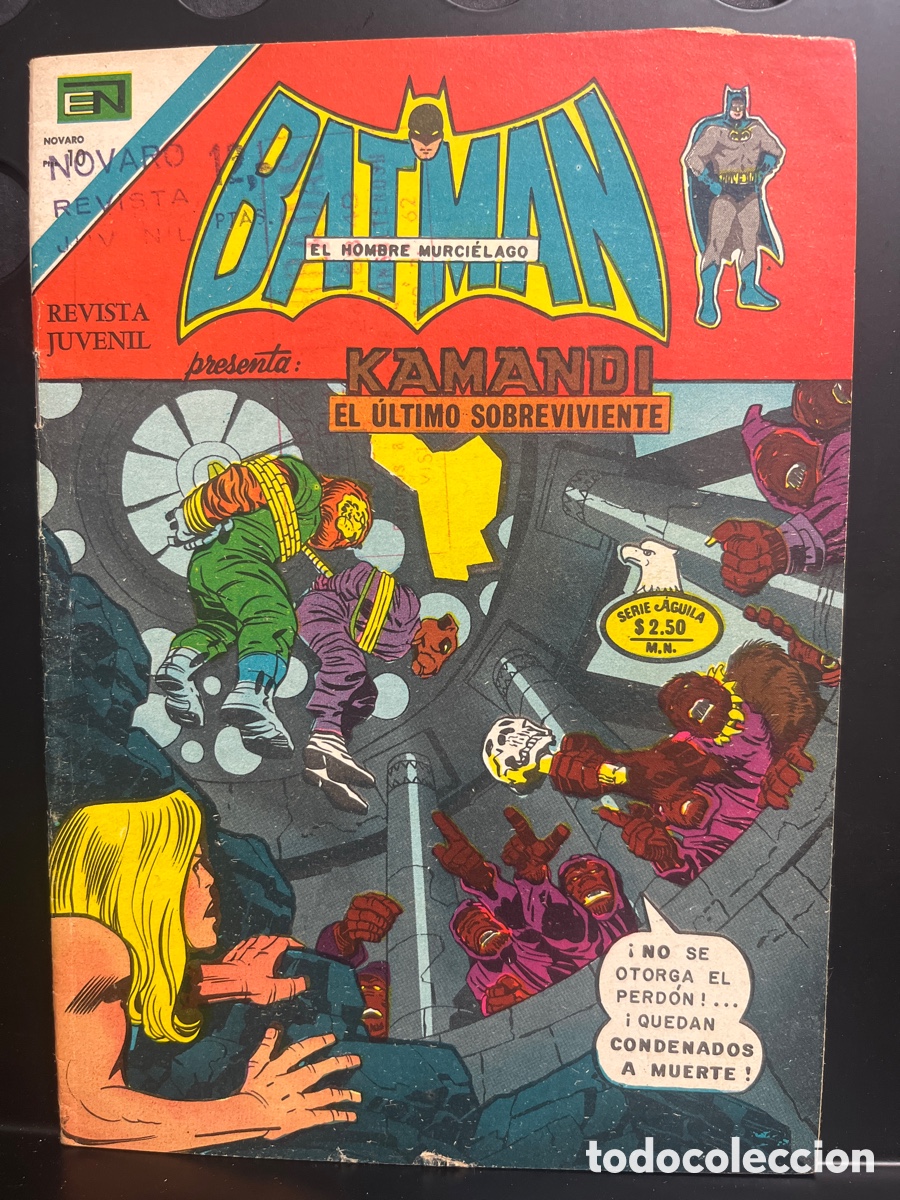 Tebeos: BATMAN : EL HOMBRE MURCI&Eacute;LAGO N.808 KAMANDI SERIE AGUILA ( 1954/1985 )