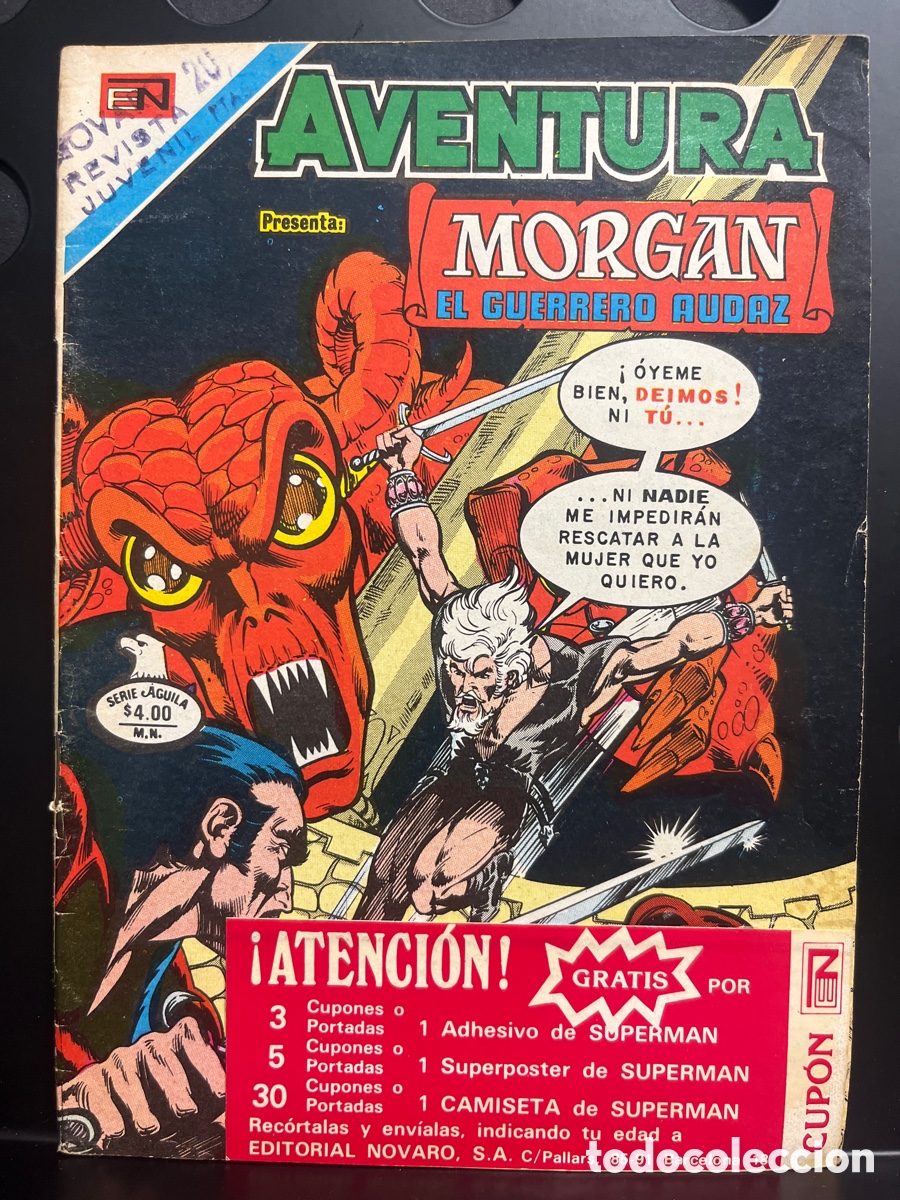 Tebeos: AVENTURA PRESENTA N.2 892 MORGAN : EL GUERRERO AUDAZ ( 1954/1980 )