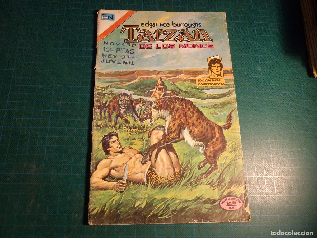 Tebeos: Tarzan. N&ordm; 400. Novaro. Con se&ntilde;ales de uso.