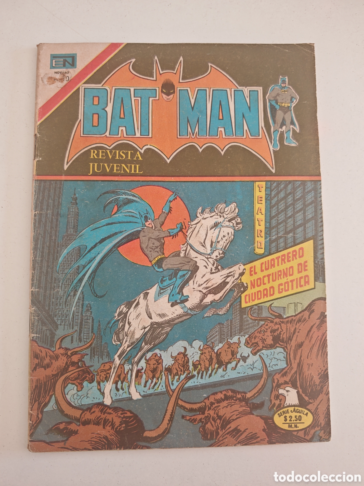 Tebeos: C&oacute;mic vintage Batman Novaro 1976 El cuartero nocturno de Ciudad G&oacute;tica N&ordm; 815