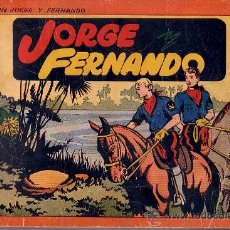 Tebeos: JORGE Y FERNANDO Nº 1 ALBUM TOMO ROJO ORIGINAL EDITORIAL HISPAÑO AMERICANA AÑOS 40