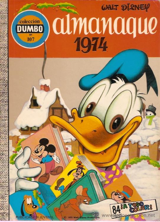 Tebeos: ALMANQUE 1974 COLECCION DUMBO 2&ordf; N&ordm; 107 - Foto 1