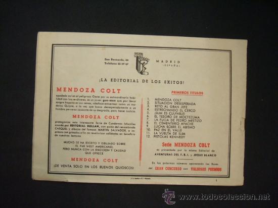 Tebeos: MENDOZA COLT - N&ordm; 1 - EDITORIAL ROLLAN - - Foto 7