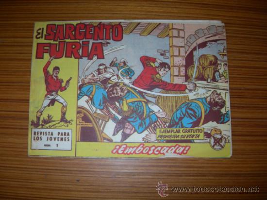 Tebeos: EL SARGENTO FURIA           N&ordm; 1   DE BRUGUERA - Foto 1