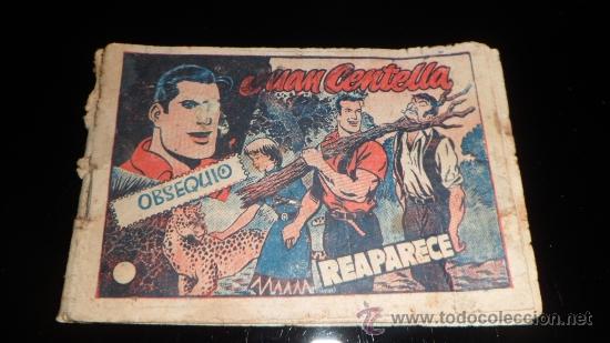 Tebeos: JUAN CENTELLA - PEQUE&Ntilde;O TEBEO OBSEQUIO ORIGINAL DE 1955 - NUMERO 1 - Foto 1