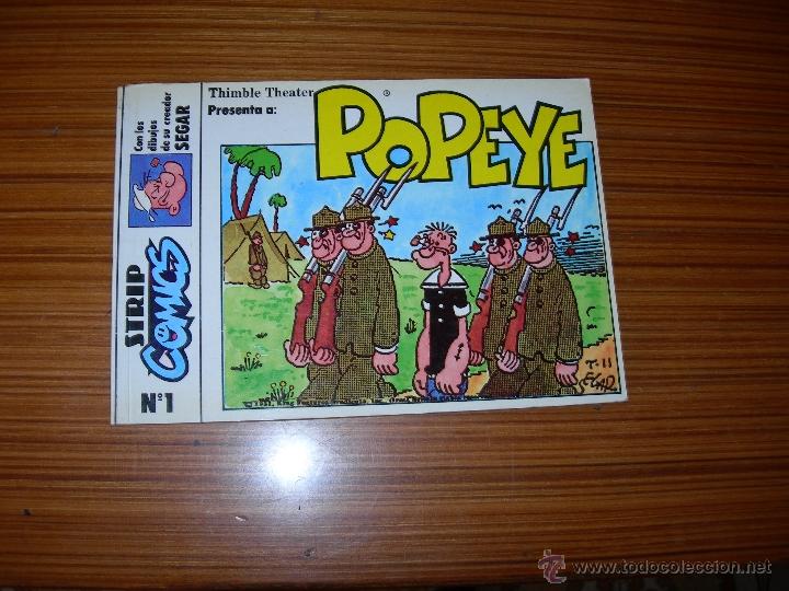 Tebeos: STRIP COMICS N&ordm; 1 SERIE POPEYE DE EDICIONES ESEUVE - Foto 1