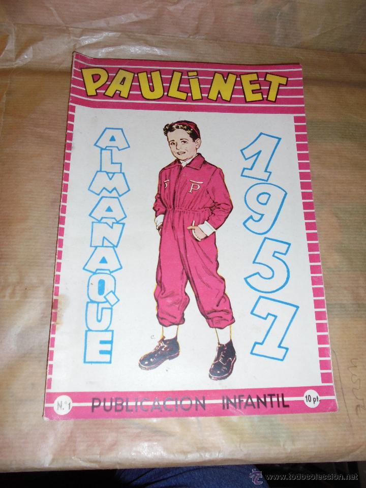 Tebeos: (M6) ALMANAQUE 1957 PAULINET N&ordm;1- 24,5X17 CM. - Foto 1