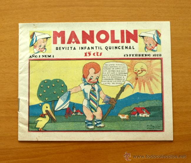 Tebeos: Manolin&acute;- N&ordm; 1 - Talleres OFFSET 1928 - Foto 1